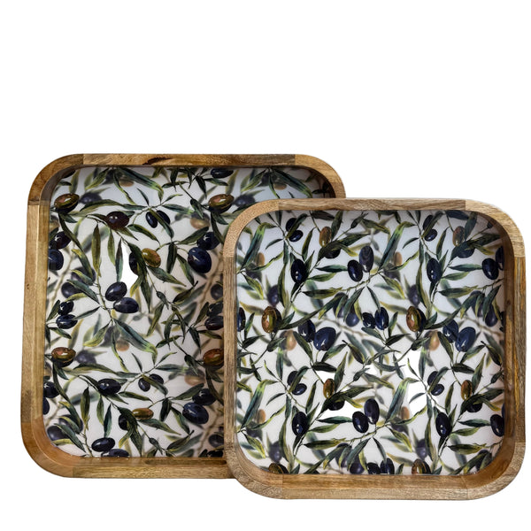 Plateaux rectangles bois Manguier