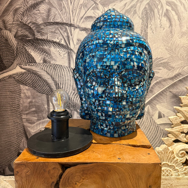 Lampe tête de buddha