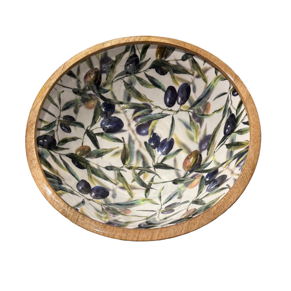 Bols/saladiers en bois (divers imprimés)