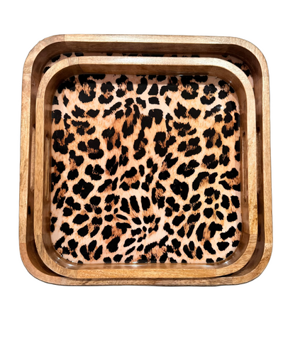 Plateaux rectangles bois Manguier