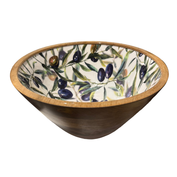 Bols/saladiers en bois (divers imprimés)