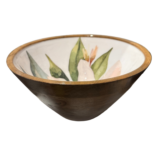 Bols/saladiers en bois (divers imprimés)