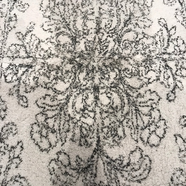 Tapis coton noir et blanc